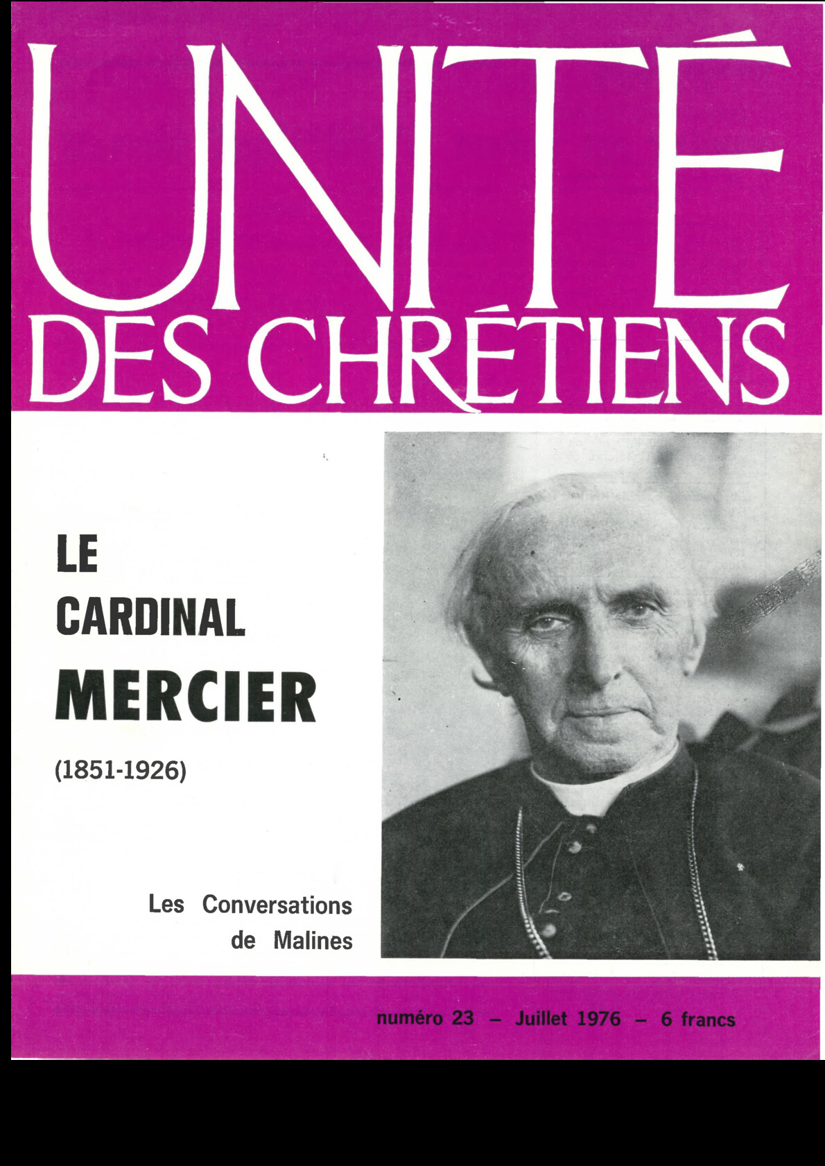 Le cardinal Mercier (1851-1926) : les Conversations de Malines