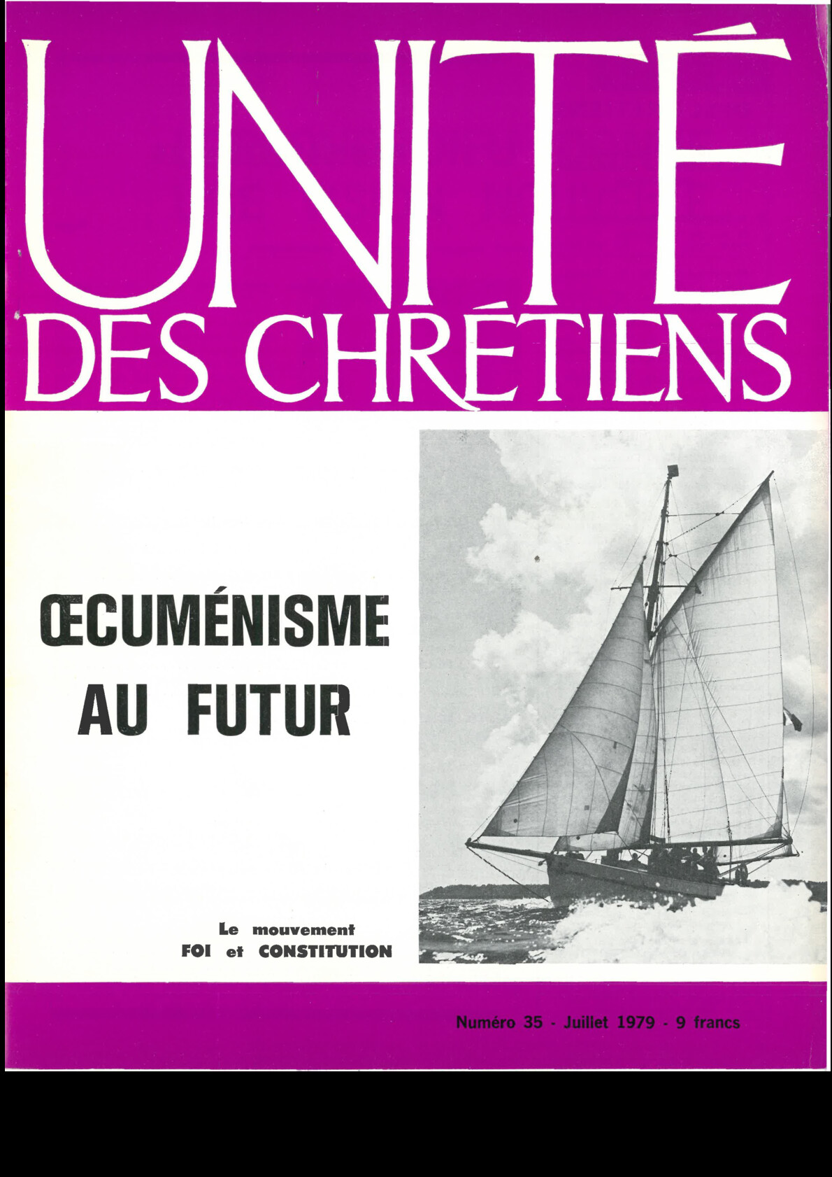 Œcuménisme au futur : le mouvement Foi et Constitution