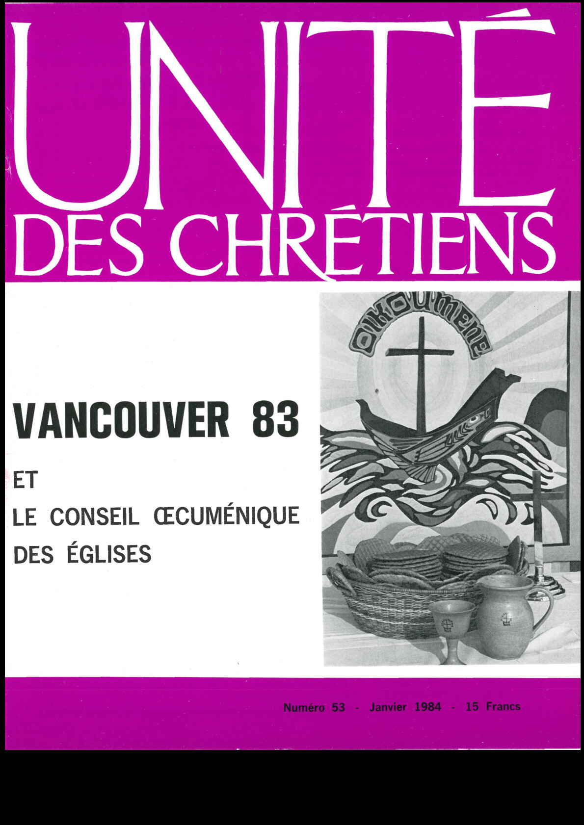 Vancouver 83 et le Conseil œcuménique des Églises